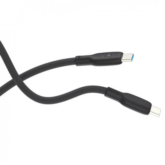Motorola Silicone USB-C to USB-C Cable 2 m 5 A black Motorola Silicone USB-C to USB-C Cable 2 m 5 A black