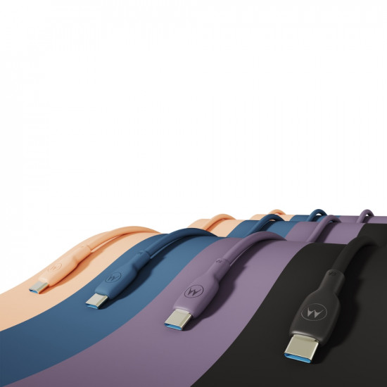 Motorola Silicone USB-C to USB-C Cable 2 m 5 A blue Motorola Silicone USB-C to USB-C Cable 2 m 5 A blue