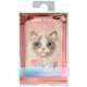 Magnetic phone wallet stand Nimmy New Big-Eye Cute Pets 2.0 Cat pink