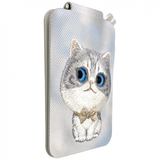Magnetic phone wallet stand Nimmy New Big-Eye Cute Pets 2.0 Cat gray Magnetic phone wallet stand Nimmy New Big-Eye Cute Pets 2.0 Cat gray