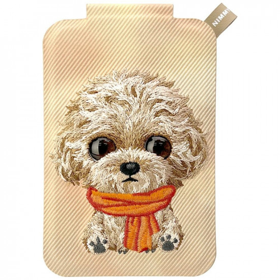 Magnetic phone wallet stand Nimmy New Big-Eye Cute Pets 2.0 Dog brown