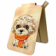 Magnetic phone wallet stand Nimmy New Big-Eye Cute Pets 2.0 Dog brown