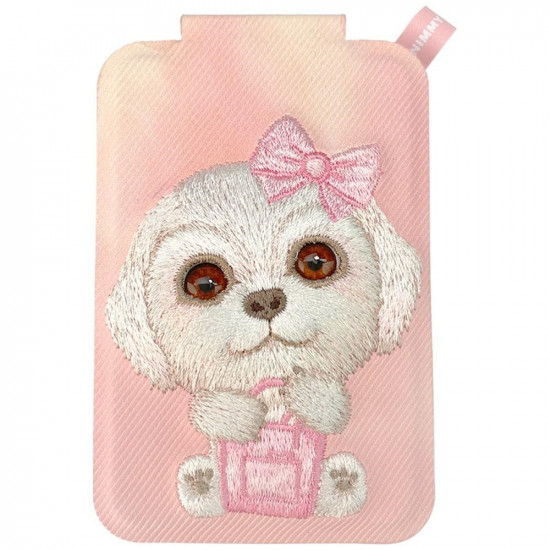 Magnetic phone wallet stand Nimmy New Big-Eye Cute Pets 2.0 Dog pink Magnetic phone wallet stand Nimmy New Big-Eye Cute Pets 2.0 Dog pink