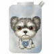 Magnetic phone wallet stand Nimmy New Big-Eye Cute Pets 2.0 Dog gray