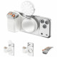 Magnetic smartphone holder with 4smarts photographic grip fill light and wireless control white Magnetic smartphone holder with 4smarts photographic grip fill light and wireless control white