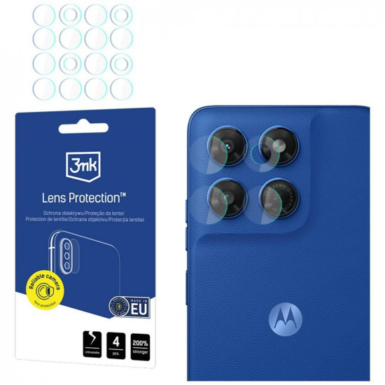 3MK Lens Protection Camera Lens Protector for Motorola Moto G37 / Moto G37 Power / Moto G47, 4 pcs 3MK Lens Protection Camera Lens Protector for Motorola Moto G37 / Moto G37 Power / Moto G47, 4 pcs