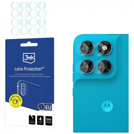 3MK Lens Protection Camera Lens Protector for Motorola Moto G87, 4 pcs.