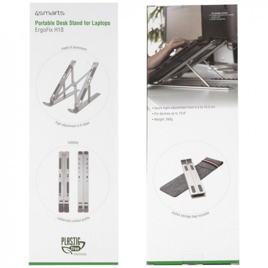 Laptop Stand 4smarts ErgoFix H18 silver Laptop Stand 4smarts ErgoFix H18 silver