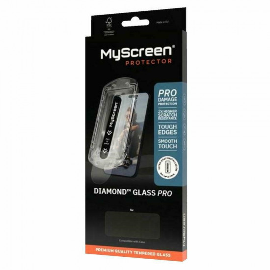 MyScreen Diamond Glass Pro Fit Frame Tempered Glass for Apple iPhone 17 Pro Max