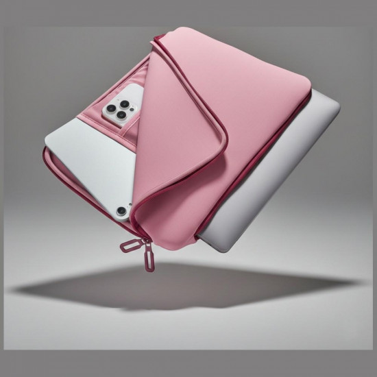 Tucano Colore Sleeve Laptop Bag 17“/18” for 17“/18” laptops pink