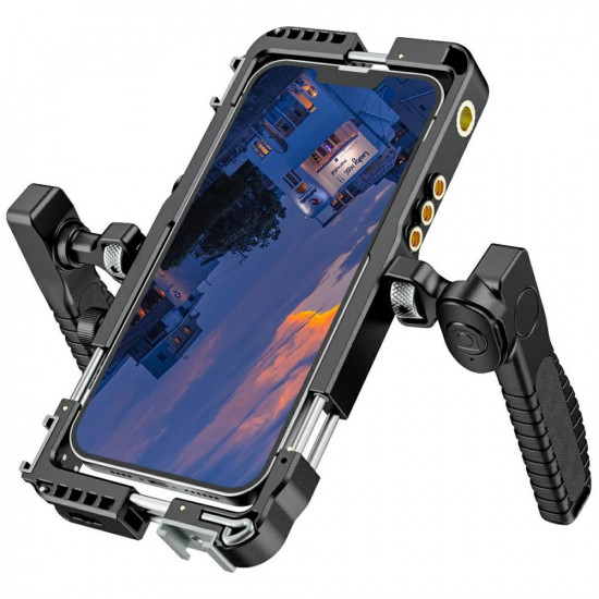 Universal video set for smartphone 4smarts with wireless remote black Universal video set for smartphone 4smarts with wireless remote black