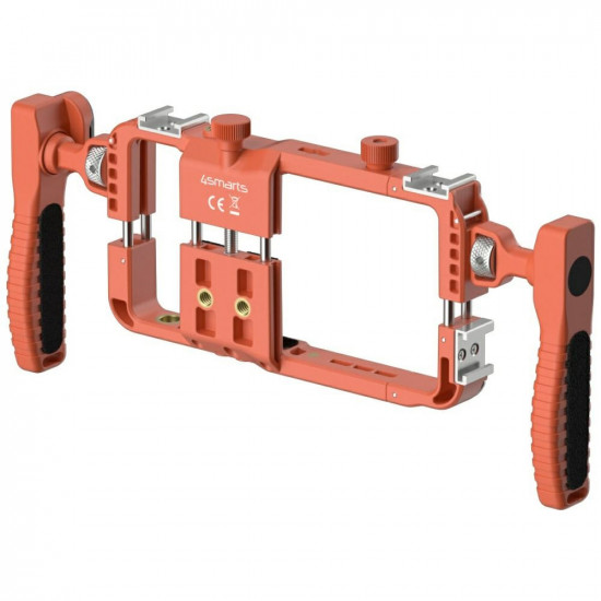 Universal video set for smartphone 4smarts with wireless remote orange Universal video set for smartphone 4smarts with wireless remote orange