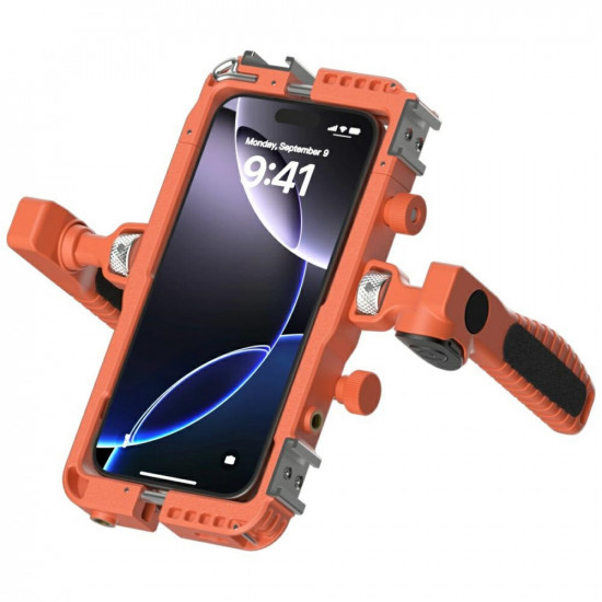 Universal video set for smartphone 4smarts with wireless remote orange Universal video set for smartphone 4smarts with wireless remote orange