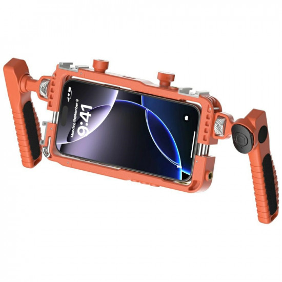 Universal video set for smartphone 4smarts with wireless remote orange Universal video set for smartphone 4smarts with wireless remote orange