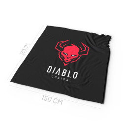 Diablo Chairs Fleece Blanket black