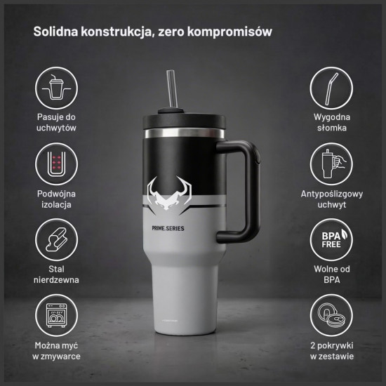 Diablo Thermal Mug with Handle Nightwolf Moon gray Diablo Thermal Mug with Handle Nightwolf Moon gray