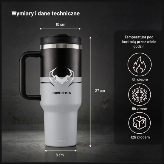 Diablo Thermal Mug with Handle Nightwolf Moon gray Diablo Thermal Mug with Handle Nightwolf Moon gray