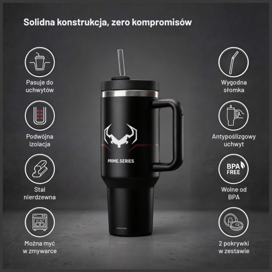 Diablo Burned Insulated Mug with Handle black Diablo Burned Insulated Mug with Handle black