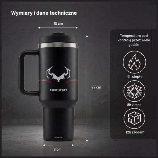 Diablo Burned Insulated Mug with Handle black Diablo Burned Insulated Mug with Handle black