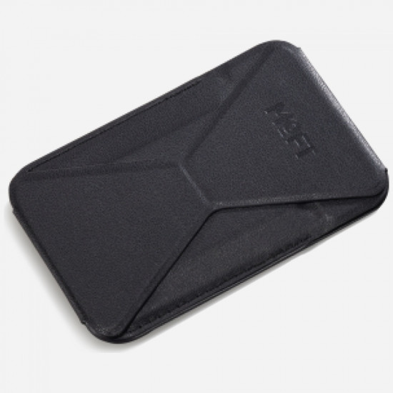 Moft Movas Snap-On MagSafe Magnetic Wallet and Phone Stand black