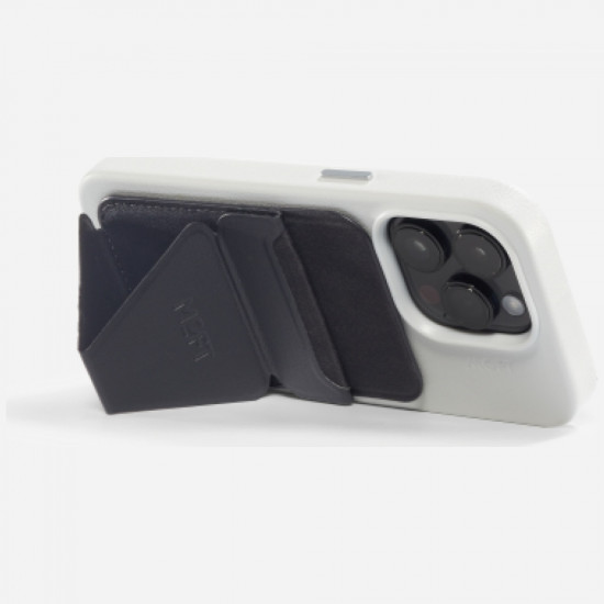 Moft Movas Snap-On MagSafe Magnetic Wallet and Phone Stand black