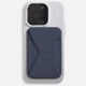 Moft Movas Snap-On MagSafe Magnetic Wallet and Phone Stand navy blue