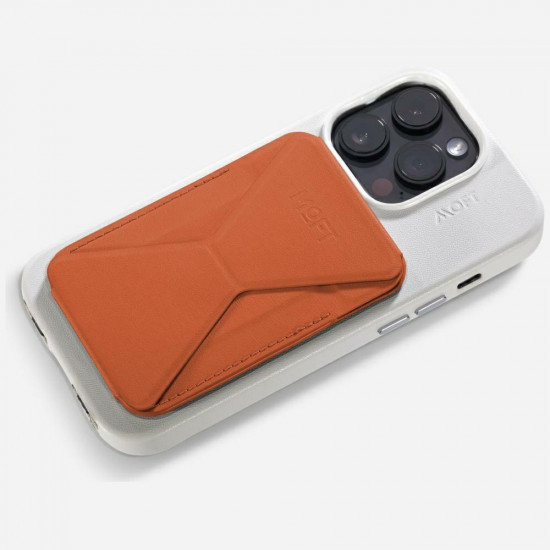 Moft Movas Snap-On MagSafe Magnetic Wallet and Phone Stand sunrise