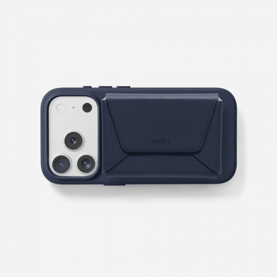 Moft Agile Travel MagSafe Magnetic Wallet for Tripod in navy blue