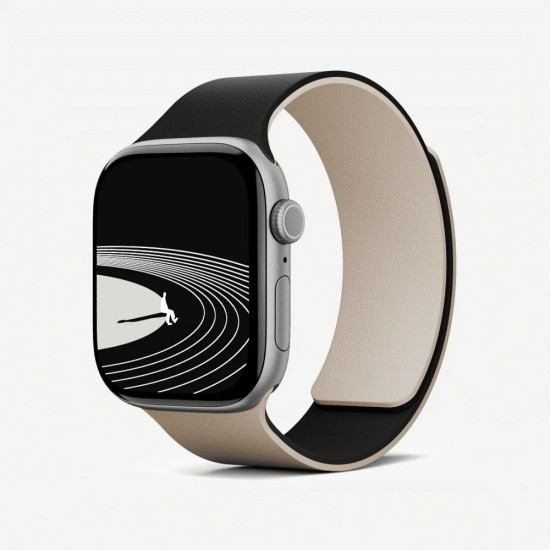 Moft Snap Duo Strap for Apple Watch 1-5/6/7/8/9/10/11/SE/SE 2/SE 3 (38/40/41/42 mm) white/blac