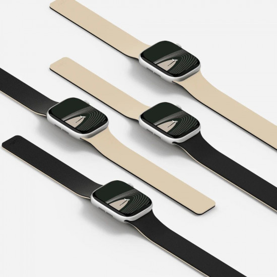 Moft Snap Duo Strap for Apple Watch 1-5/6/7/8/9/10/11/SE/SE 2/SE 3 (38/40/41/42 mm) white/blac