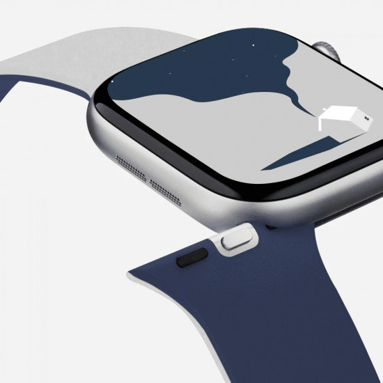 Moft Snap Duo Strap for Apple Watch 1-5/6/7/8/9/10/11/SE/SE 2/SE 3 (38/40/41/42 mm) navy blue/misty Moft Snap Duo Strap for Apple Watch 1-5/6/7/8/9/10/11/SE/SE 2/SE 3 (38/40/41/42 mm) navy blue/misty