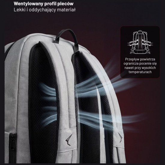 Diablo Chairs Prime Multifunctional Laptop Backpack black gray