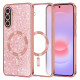 Techsuit Luxury Glitter MagSafe Samsung Galaxy A37 5G Rose Gold Techsuit Luxury Glitter MagSafe Samsung Galaxy A37 5G Rose Gold
