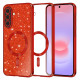 Techsuit Luxury Glitter MagSafe Samsung Galaxy A37 5G Red Techsuit Luxury Glitter MagSafe Samsung Galaxy A37 5G Red