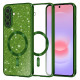 Techsuit Luxury Glitter MagSafe Samsung Galaxy A37 5G Deep Green