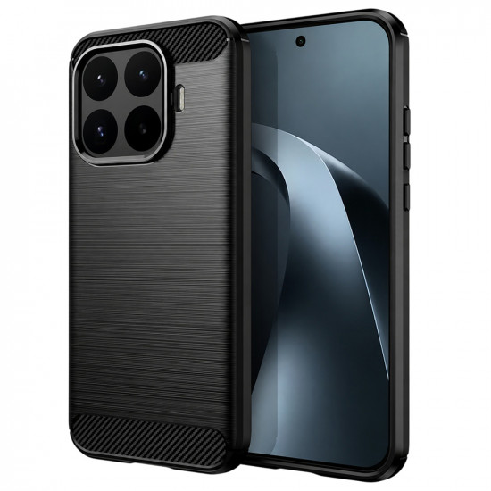 Techsuit Carbon Silicone Xiaomi 17T Black Techsuit Carbon Silicone Xiaomi 17T Black