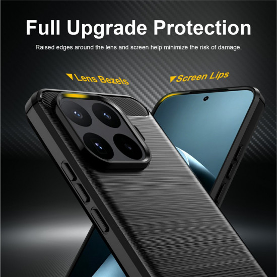Techsuit Carbon Silicone Xiaomi 17T Pro Black