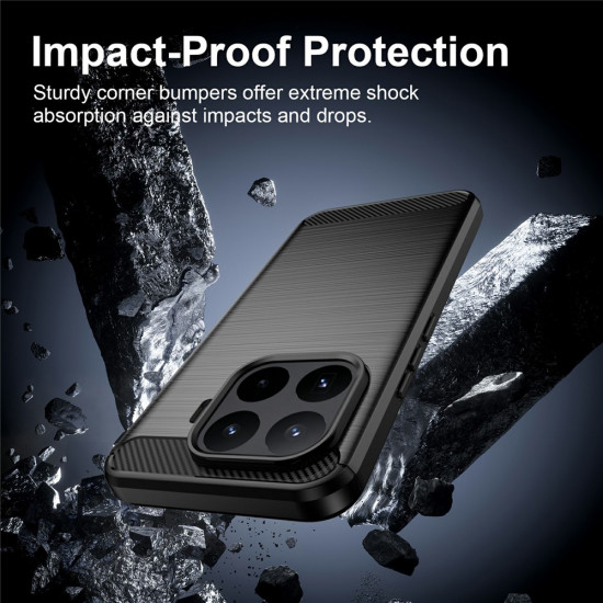 Techsuit Carbon Silicone Xiaomi 17T Pro Black