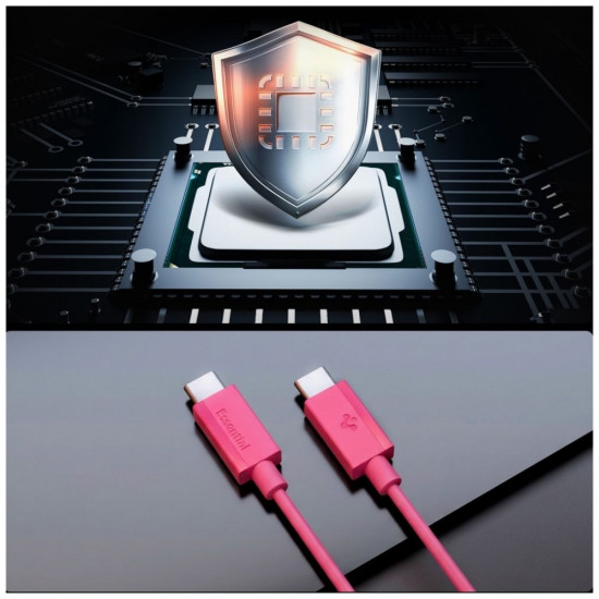 Spigen EB6015CC Essential USB-C Cable 60W 100 cm Pink