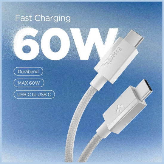 Spigen EB6015CC Essential USB-C Cable 60W 150 cm White