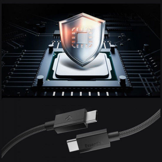 Spigen EB6015CC Essential USB-C Cable 60W 150 cm Black