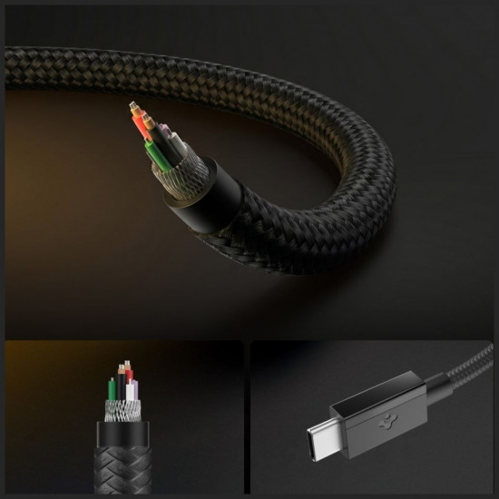 Spigen EB6015CC Essential USB-C Cable 60W 150 cm Black