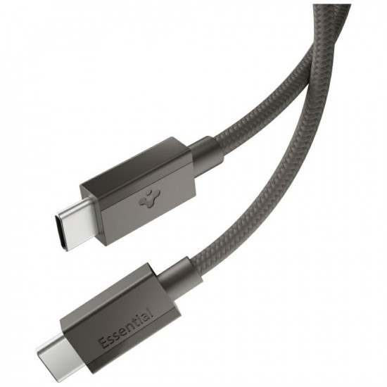 Spigen EB6015CC Essential USB-C 60W 150 cm gunmetal cable Spigen EB6015CC Essential USB-C 60W 150 cm gunmetal cable