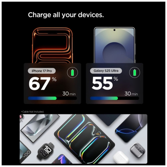 Spigen Essential EE301EU-GAN 30W USB-C Gunmetal Wall Charger Spigen Essential EE301EU-GAN 30W USB-C Gunmetal Wall Charger
