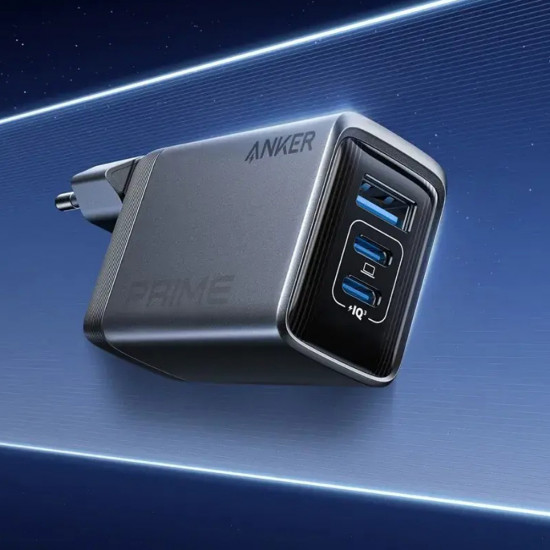 Anker Wall Charger Prime (A2688341) GaN Fast Charger, 2x Type C, USB, 100W, EU Gray Anker Wall Charger Prime (A2688341) GaN Fast Charger, 2x Type C, USB, 100W, EU Gray