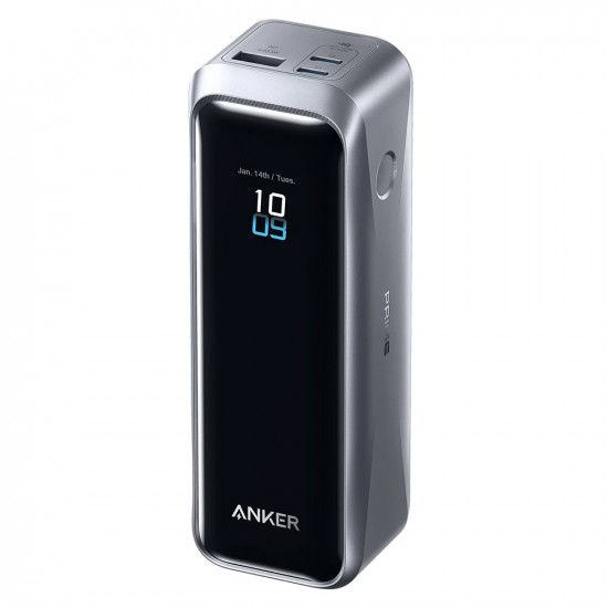 Anker Power Bank Prime (A110BH1) 2x USB C, USB, for Phone, Tablet, MacBook, Digital Display, 20100mAh, 220W Black