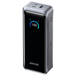 Anker Power Bank Prime (A110AH11) 2x USB C, USB, for Phone, Tablet, MacBook, Digital Display, 26250mAh, 300W Black