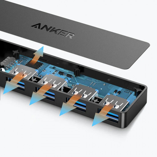 Anker Docking Station (A7516016) 4x USB 3.0 Gen 1, 5Gbps Black