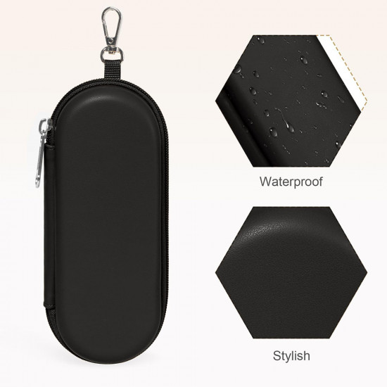 Techsuit Glasses Case (ETJ3) PU, 16.5 x 6.5 x 4cm Gray
