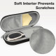 Techsuit Glasses Case (ETJ3) PU, 16.5 x 6.5 x 4cm Gray
